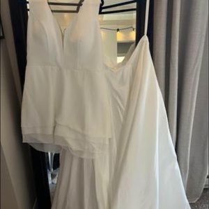 2 piece one of a kind Wedding gown